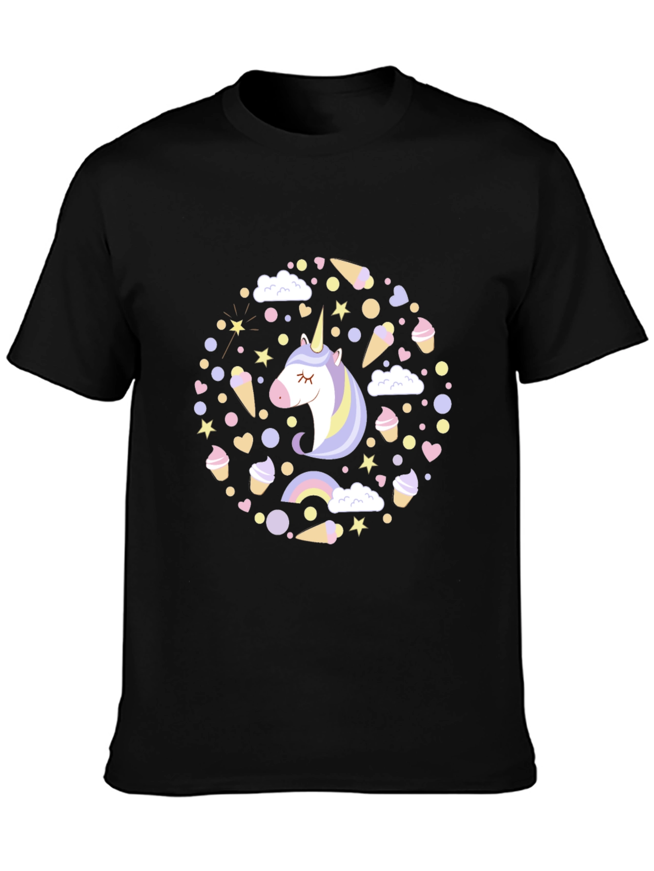 Unicorn Dreams Black T-Shirt
