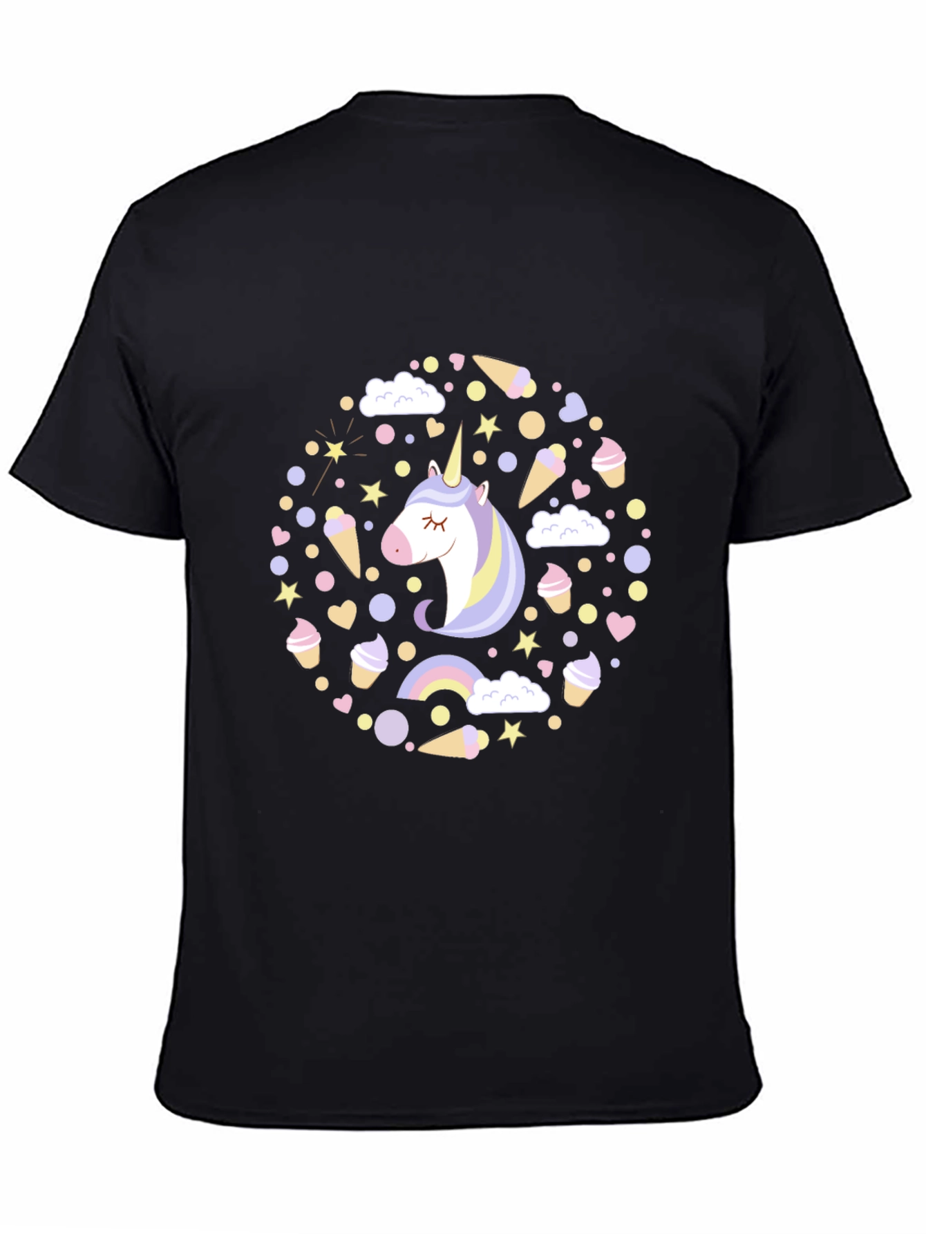 Unicorn Dreams Black T-Shirt
