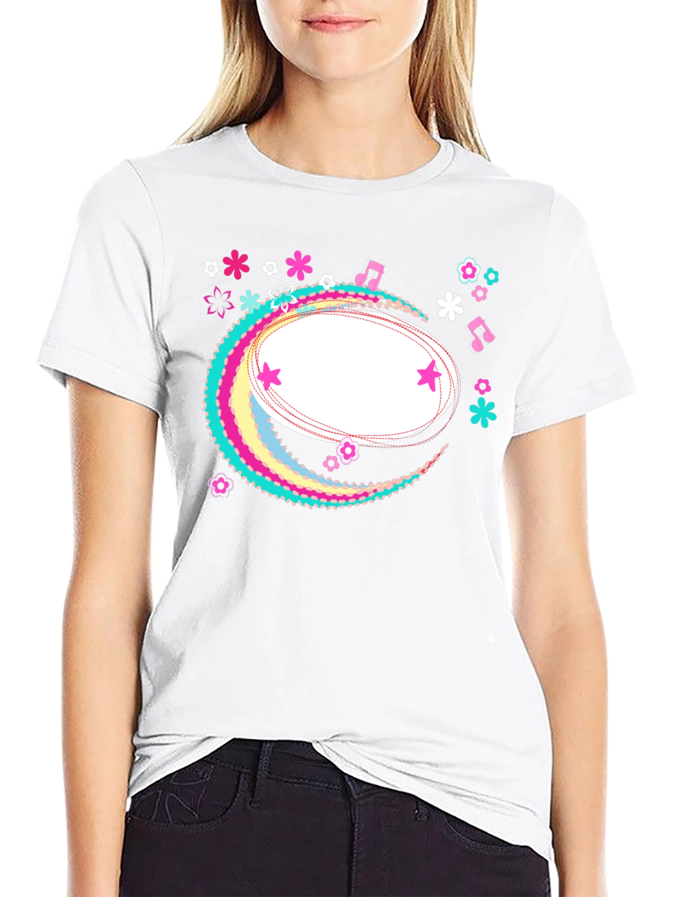 Funky Floral Graphic Tee