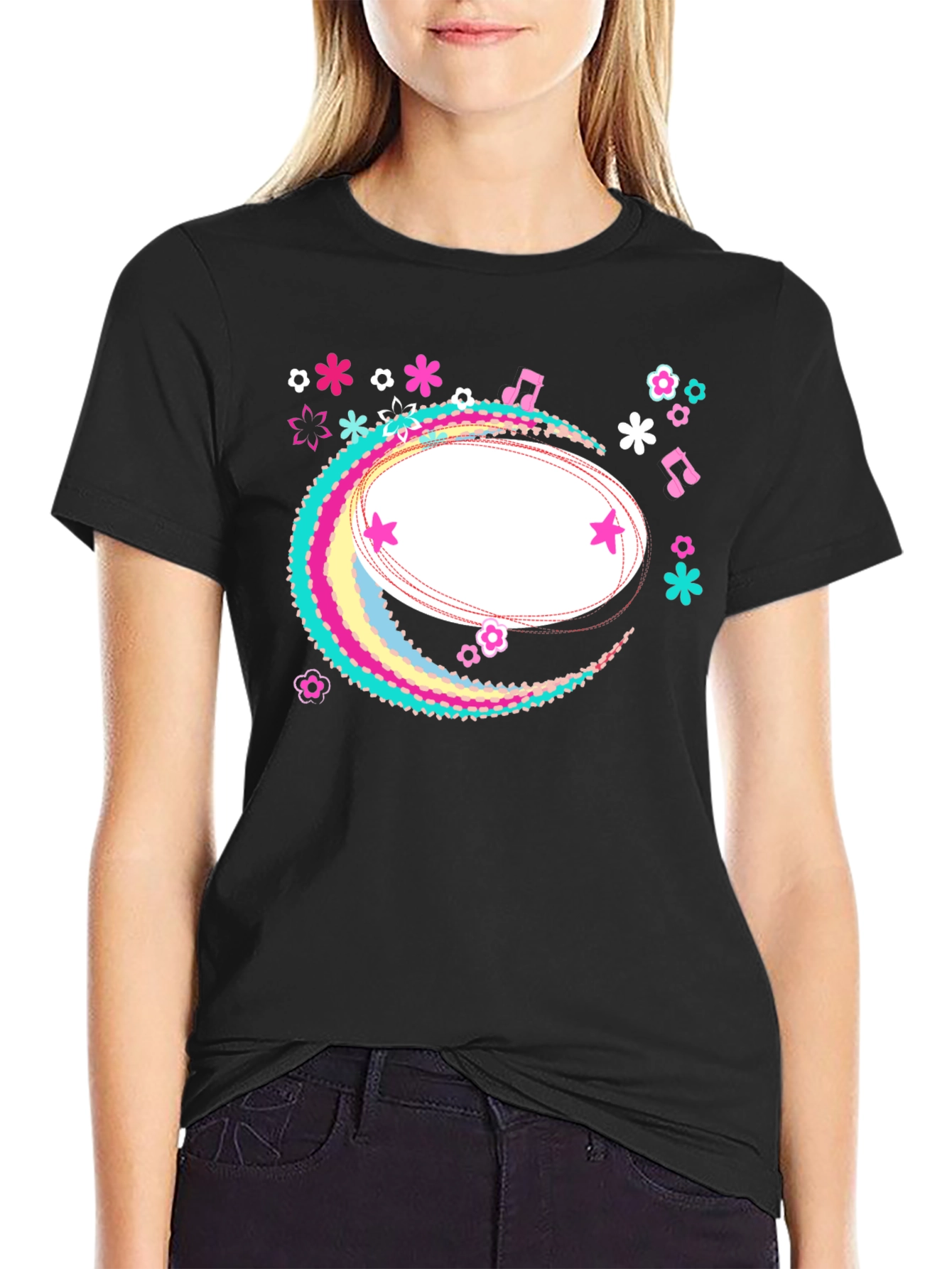 Funky Floral Graphic Tee