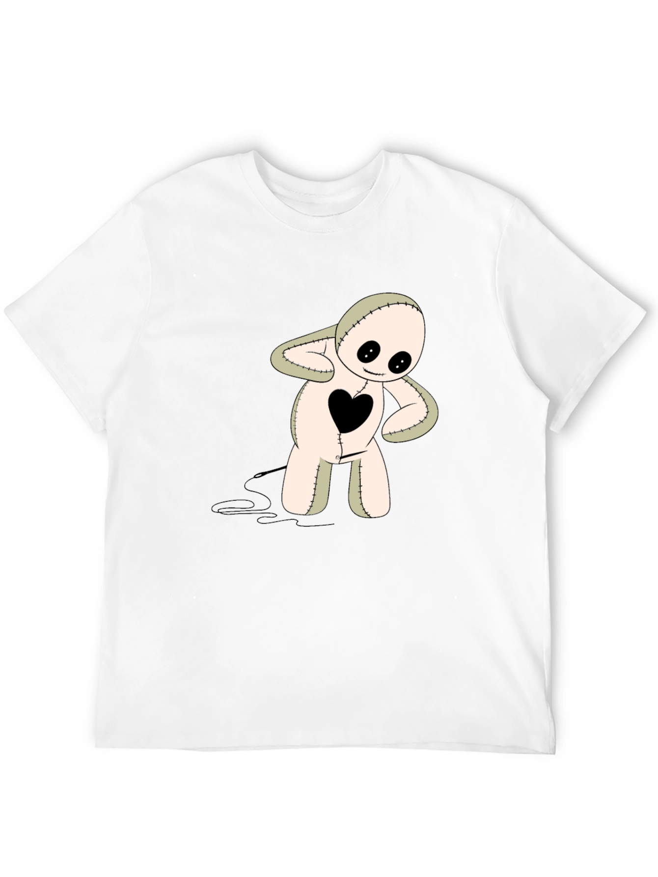 Heart Patch Voodoo Doll Graphic Tee