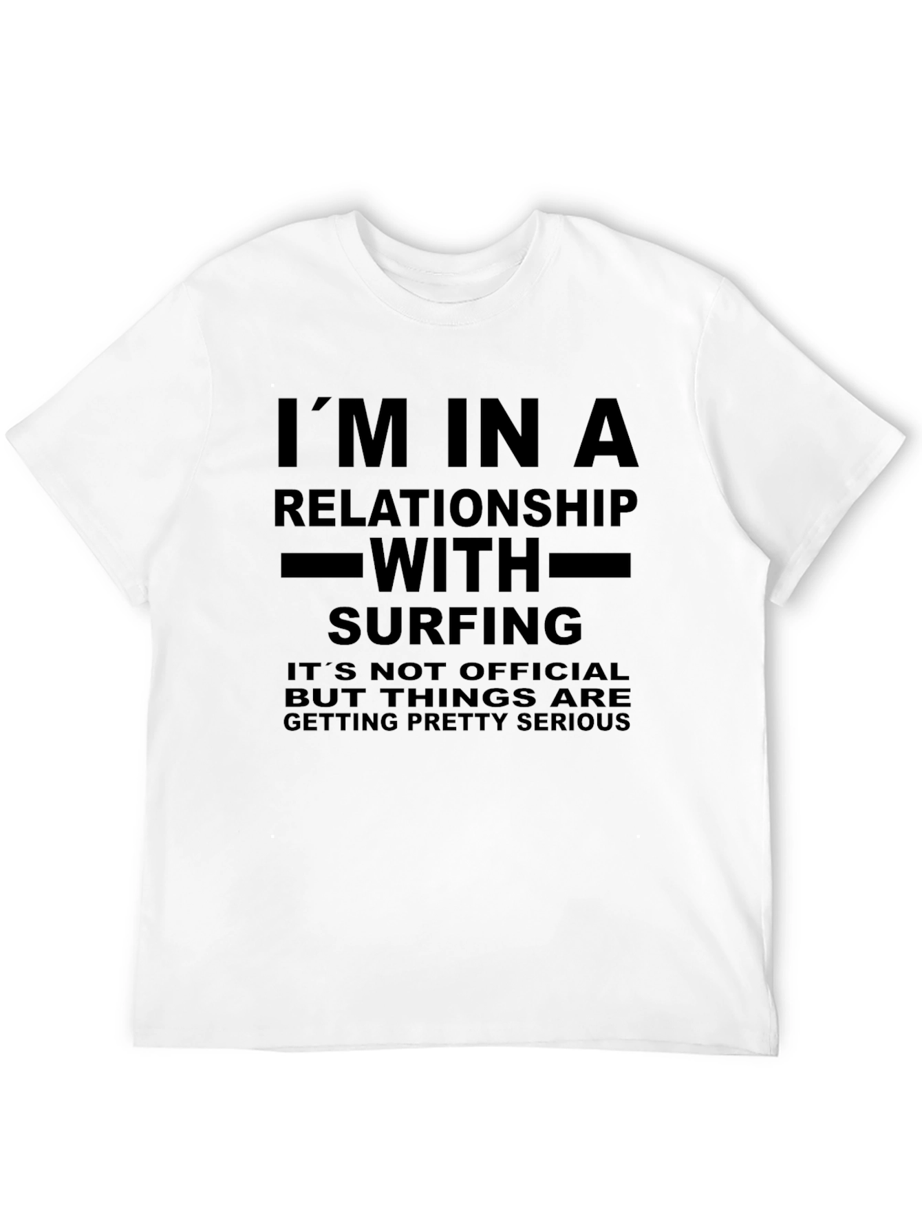 Surfing Relationship Graphic Tee - Funny Novelty Shirt