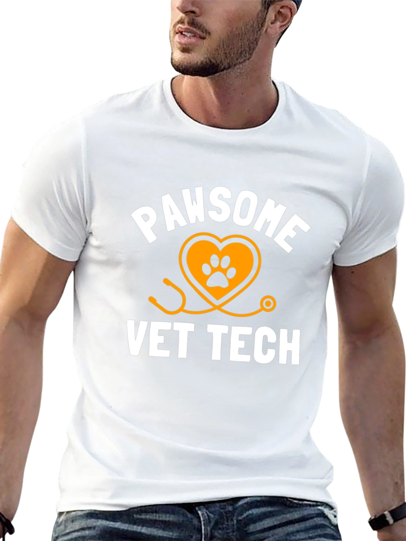 Pawsome Vet Tech T-Shirt - Black