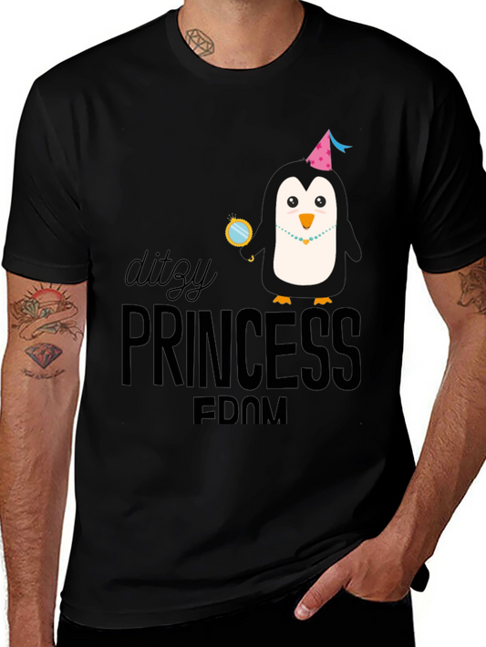 Ditzy Princess Penguin Graphic T-Shirt