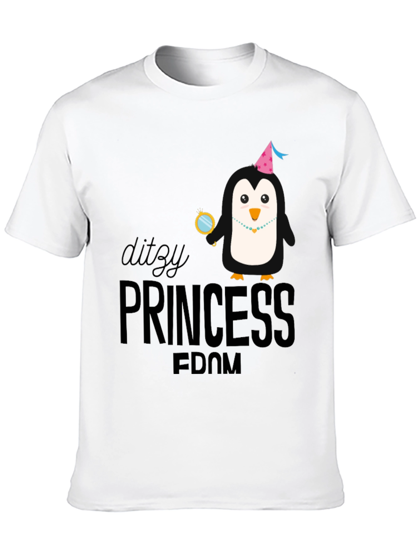 Ditzy Princess Penguin Graphic T-Shirt