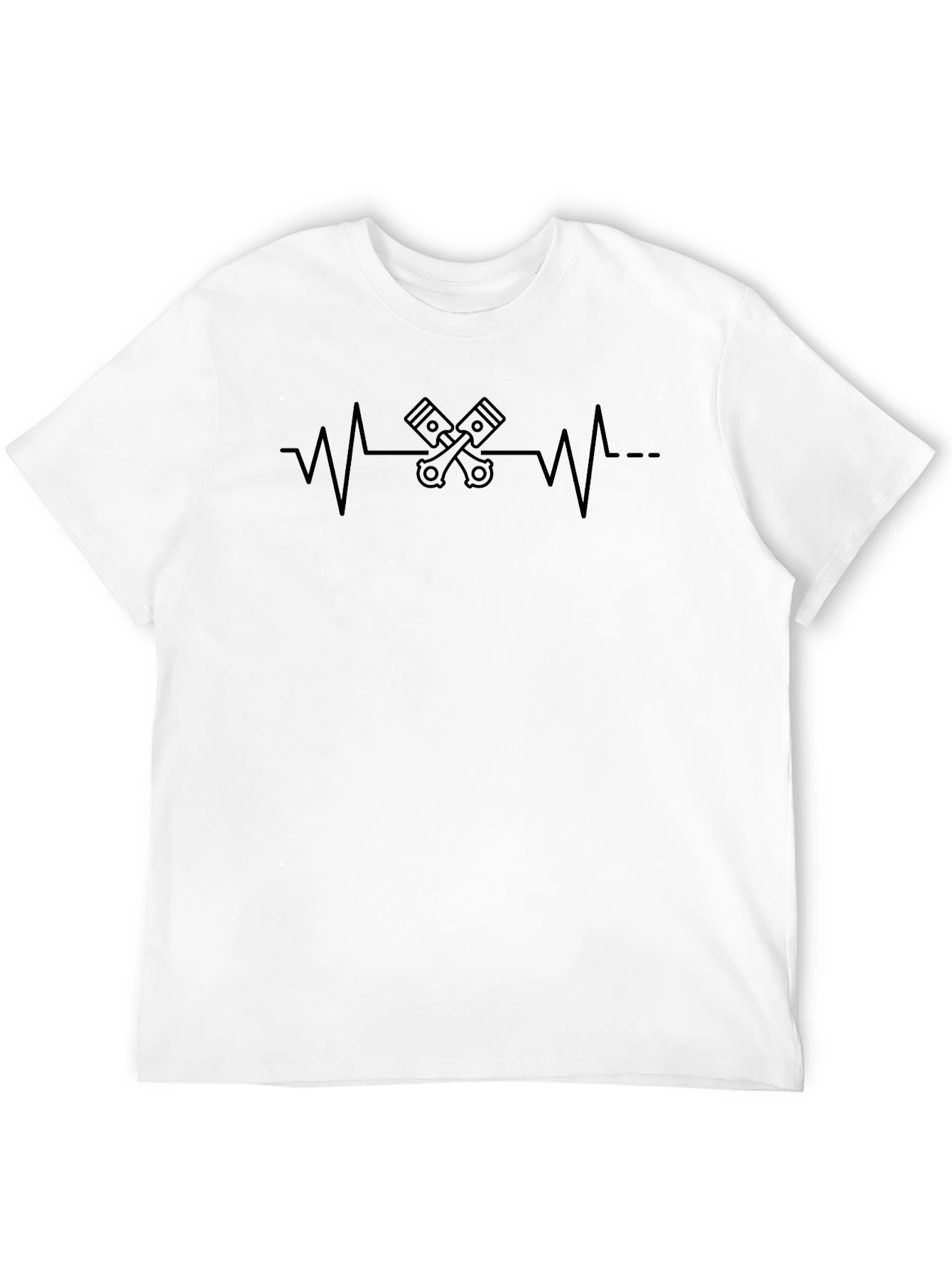 Engine Heartbeat Graphic Tee - Black