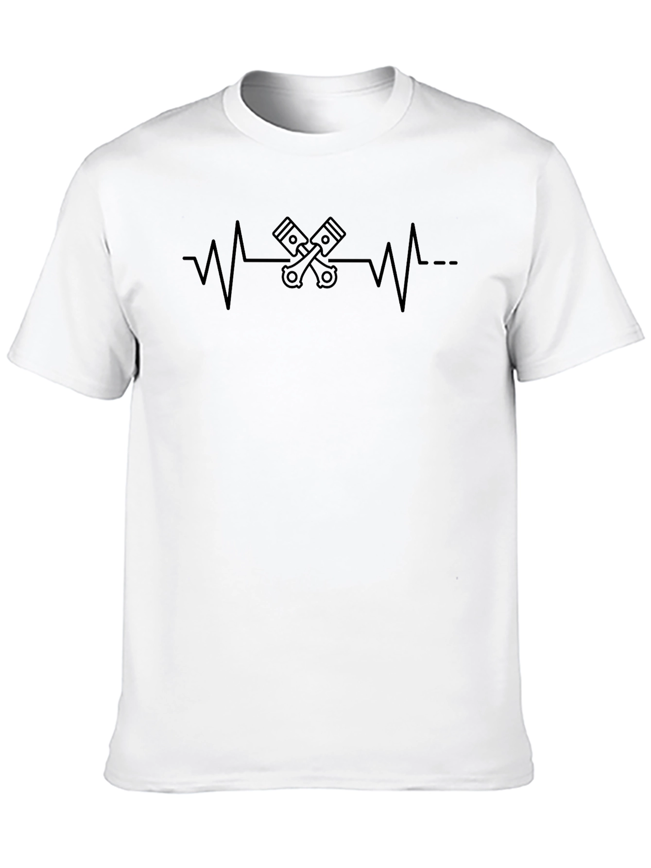 Engine Heartbeat Graphic Tee - Black