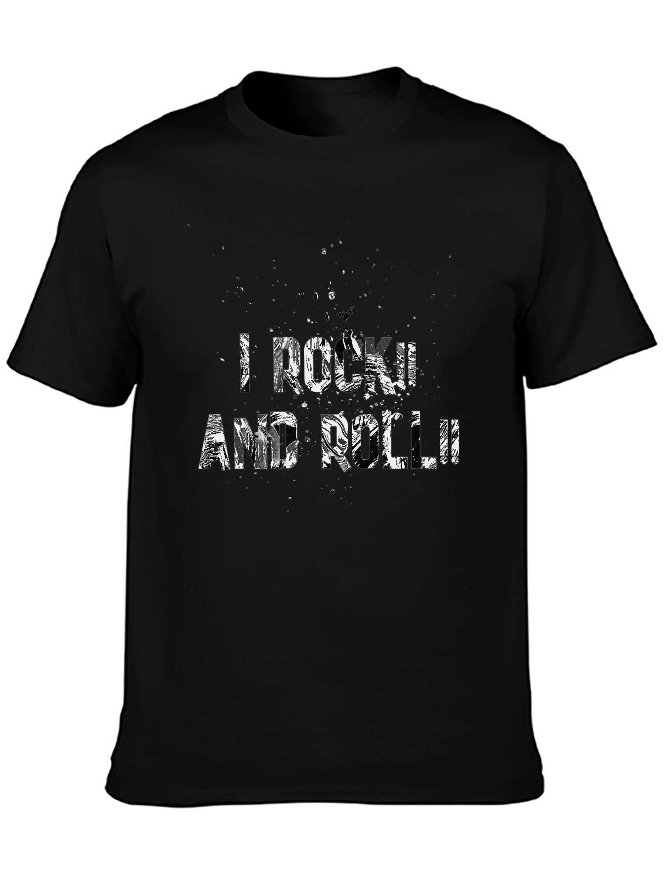 I Rock and Roll T-Shirt - Black Graphic Tee