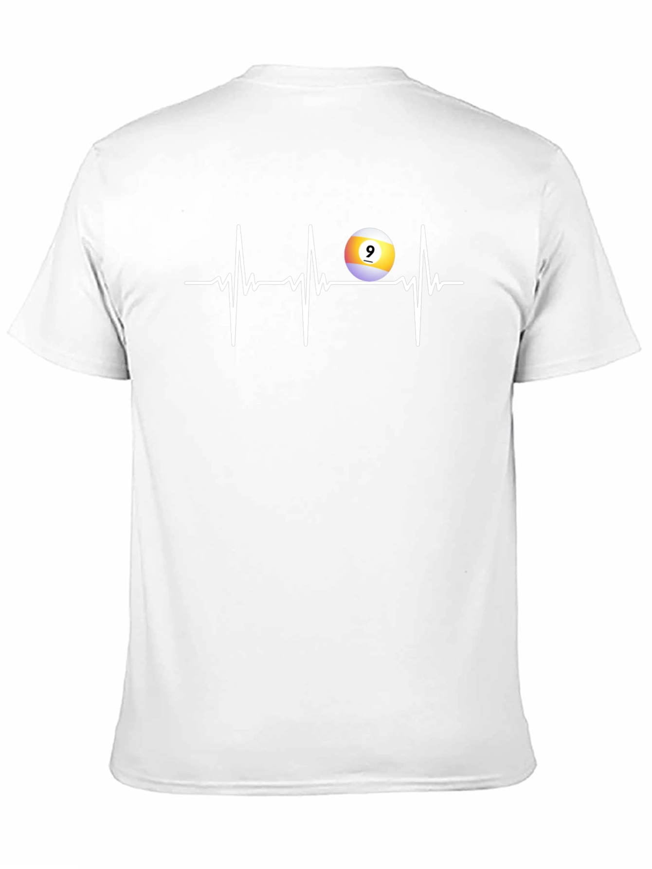 Pool Heartbeat T-Shirt: Nine Ball Design