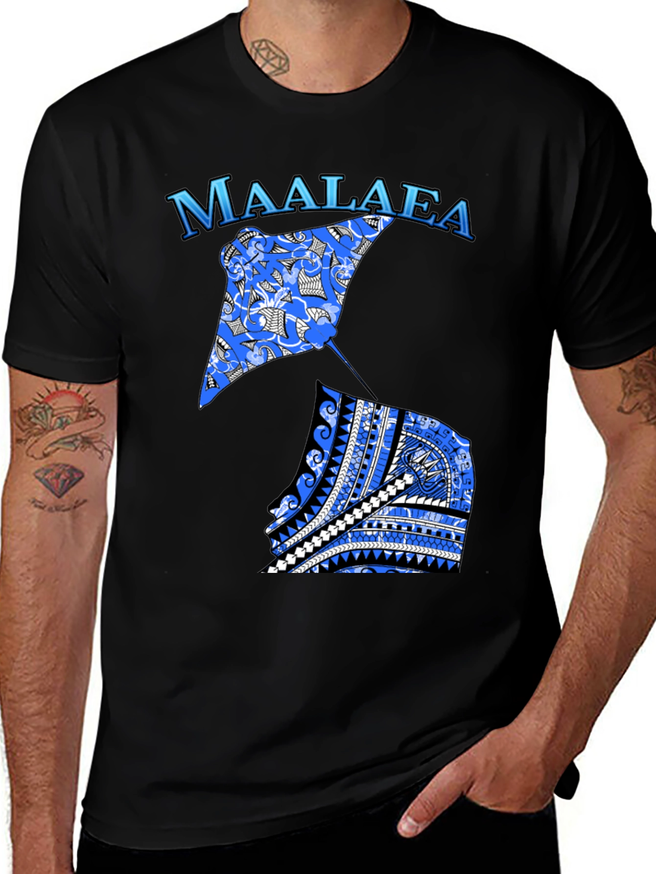 Maalaea Stingray Black T-Shirt