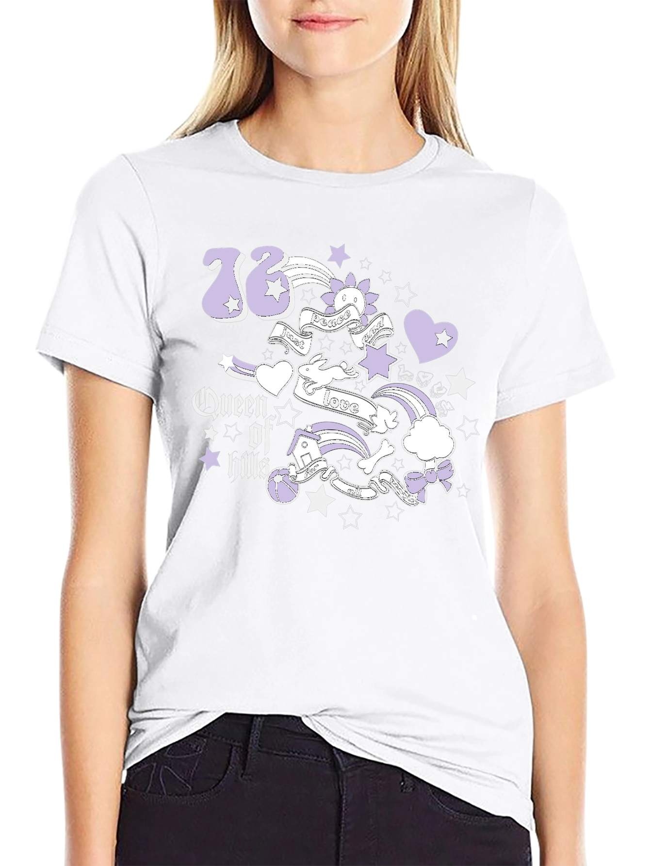 Queen of Hills Graphic Tee - Black