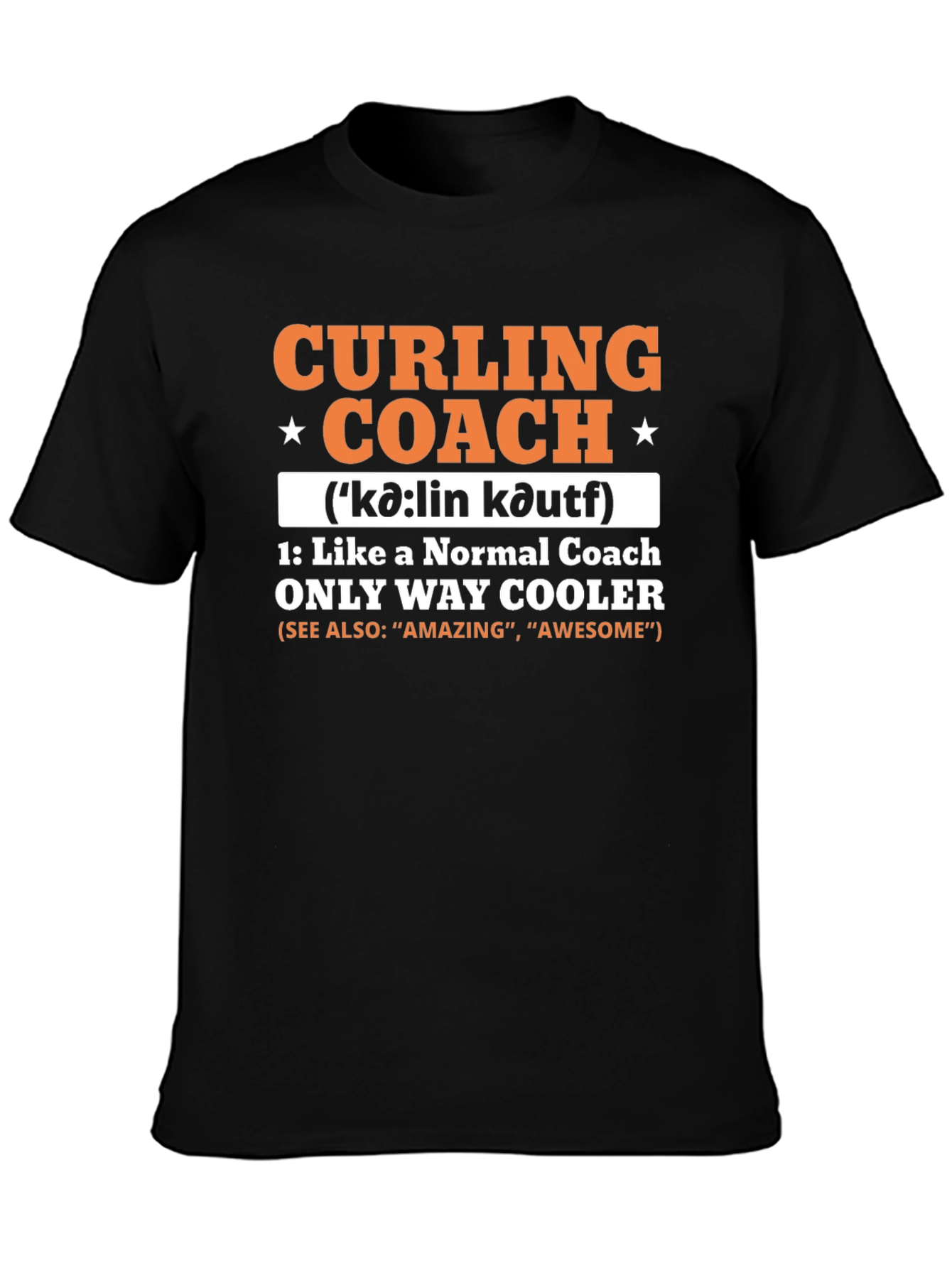 Curling Coach T-Shirt - Cool & Unique Design
