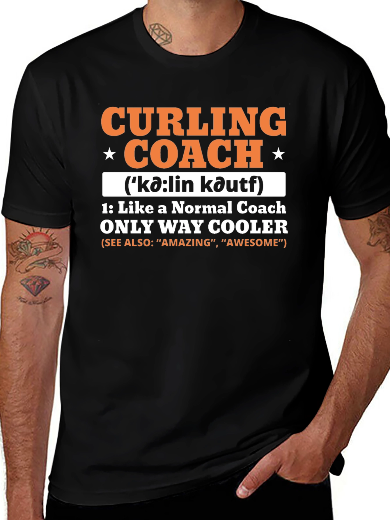 Curling Coach T-Shirt - Cool & Unique Design