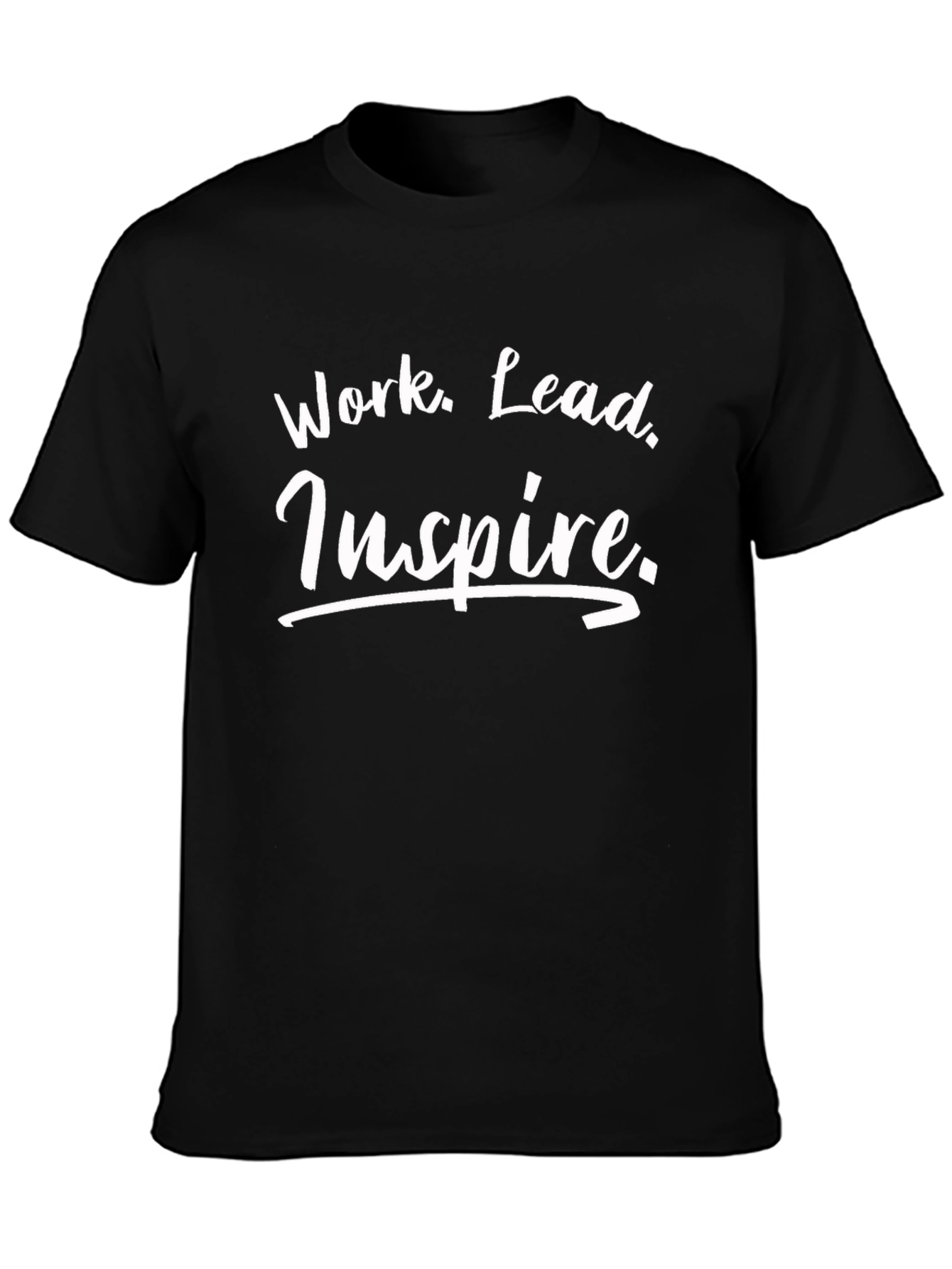 Work Lead Inspire Black T-Shirt