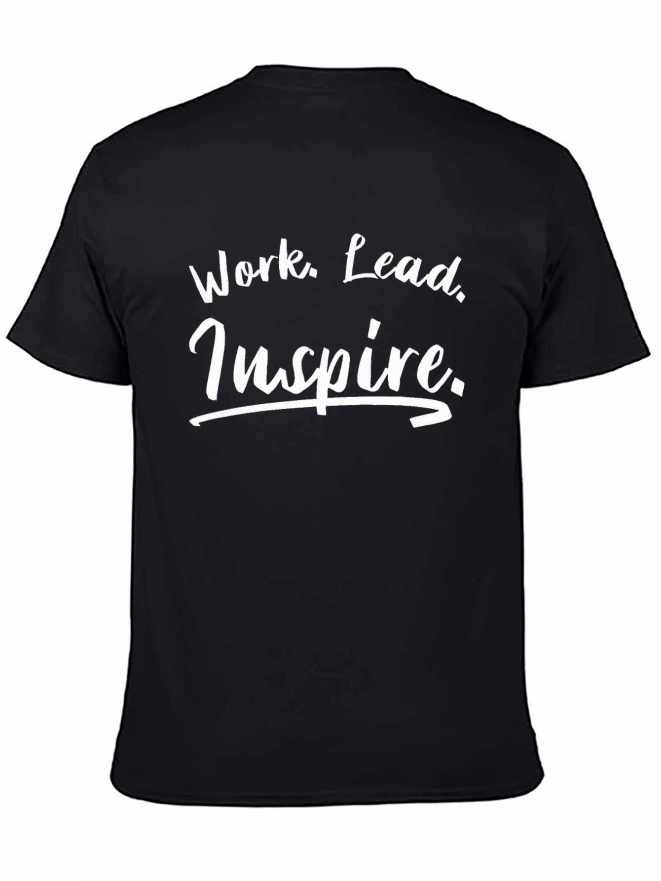 Work Lead Inspire Black T-Shirt
