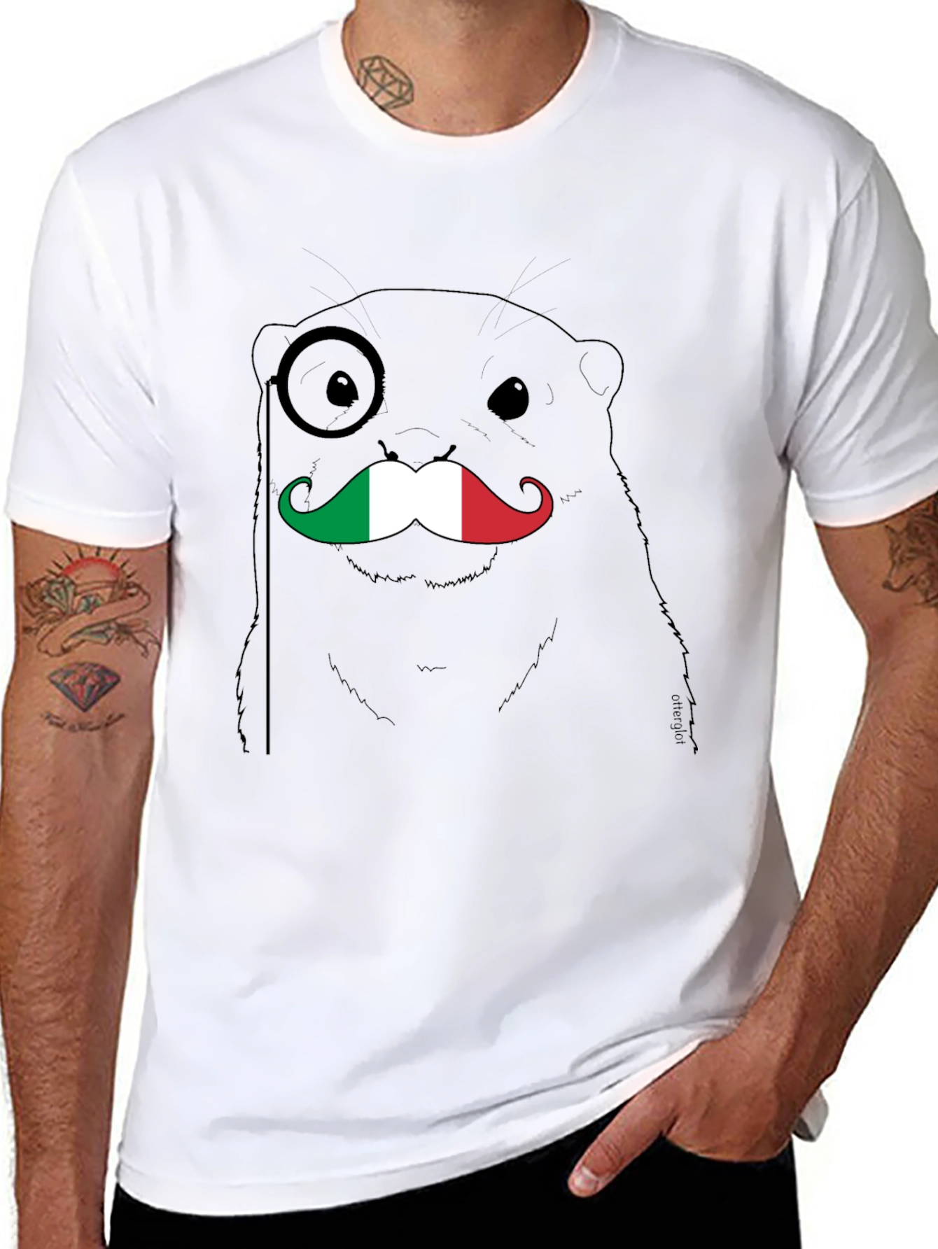 Italian Otter T-Shirt - Monocle & Mustache