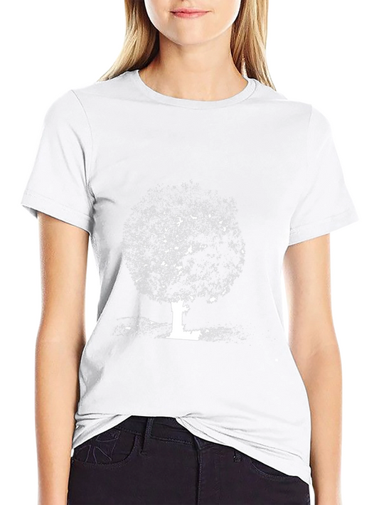 Black T-Shirt with Tree Graphic