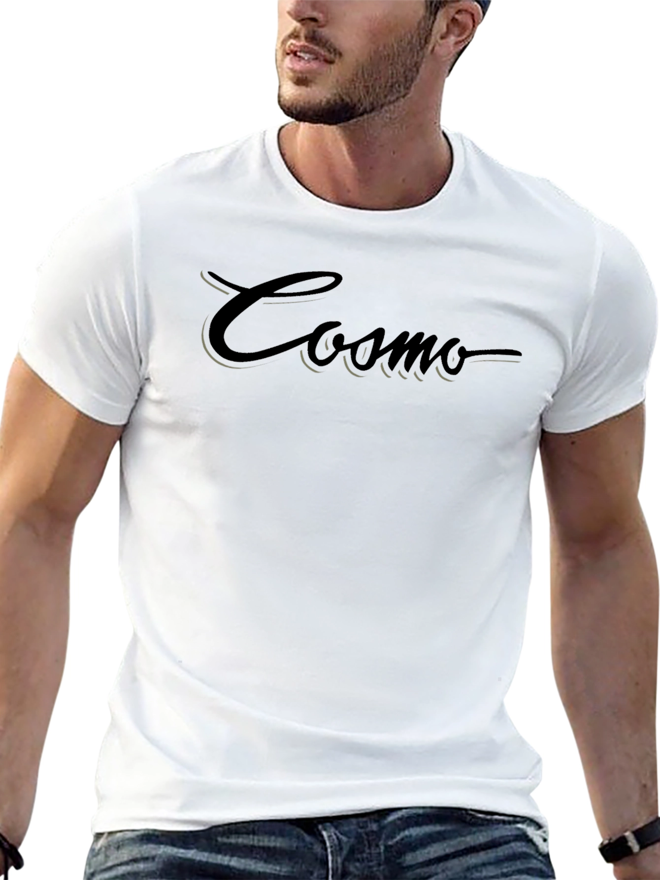 Cosmo Script Black T-Shirt - Stylish Casual Wear