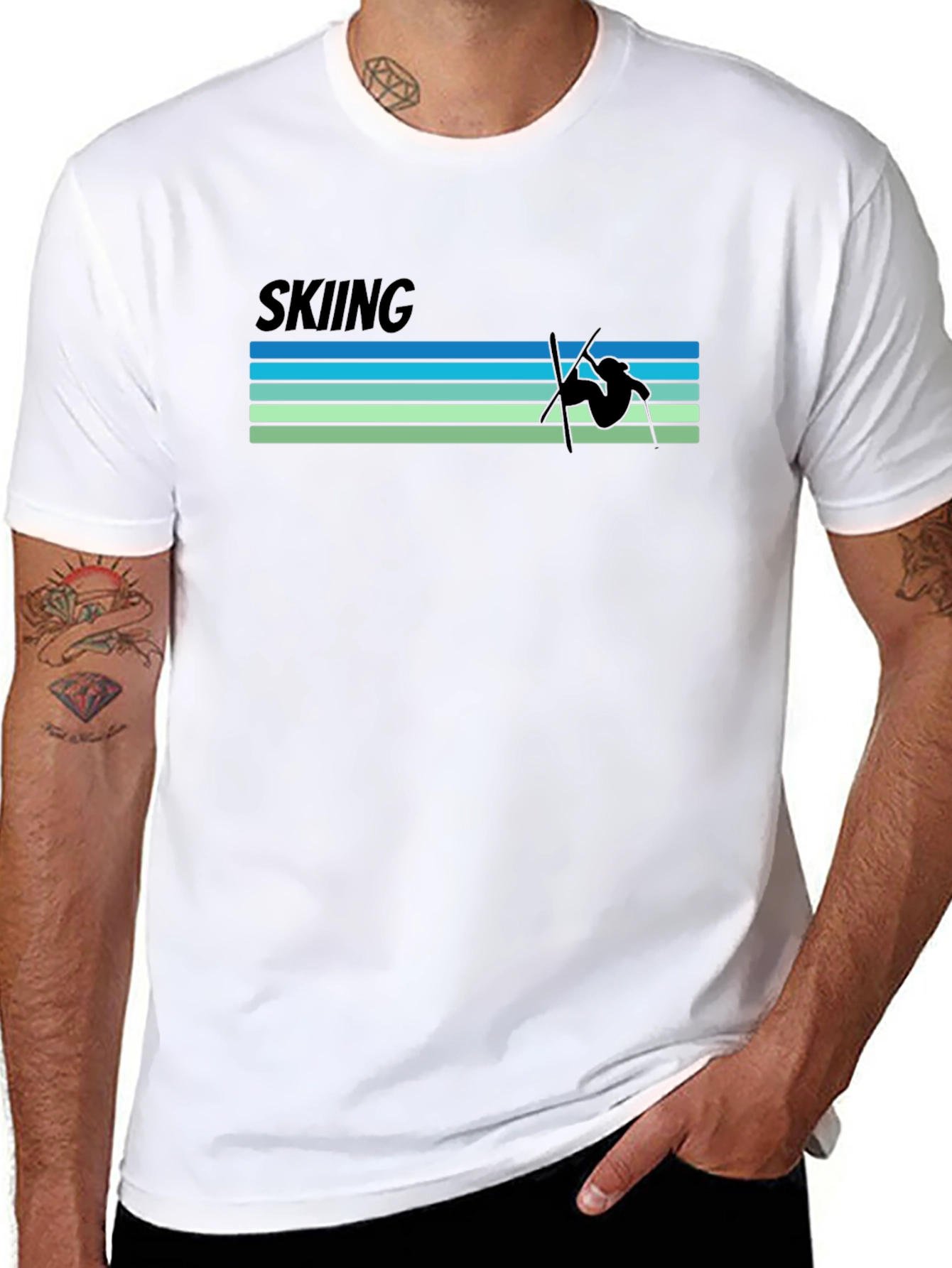 Retro Skiing T-Shirt