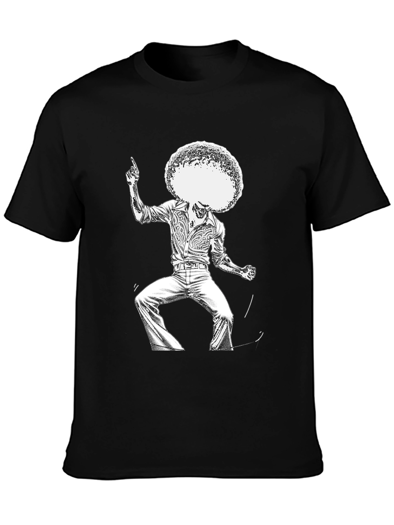 Retro Disco Dancer Black T-Shirt