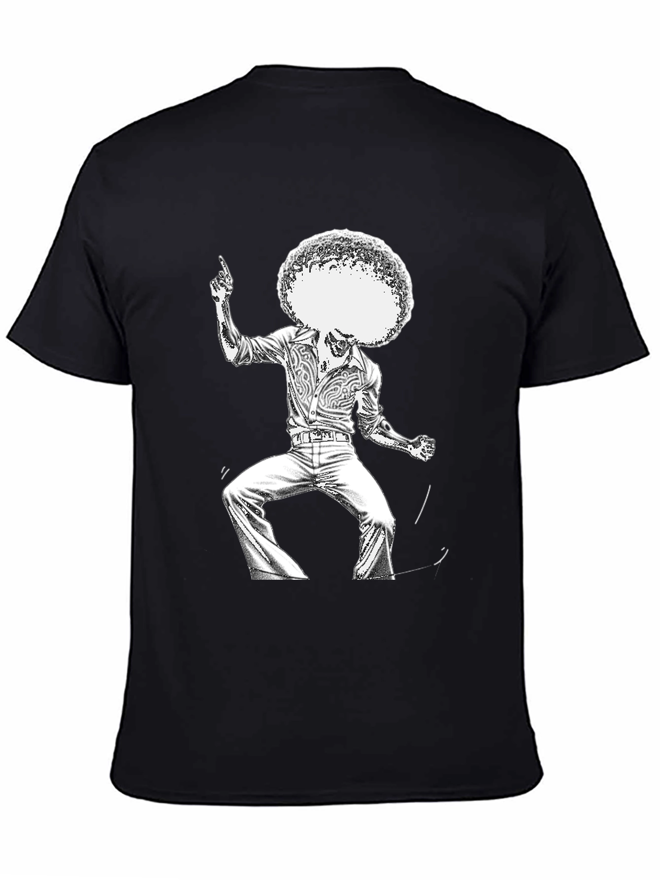 Retro Disco Dancer Black T-Shirt