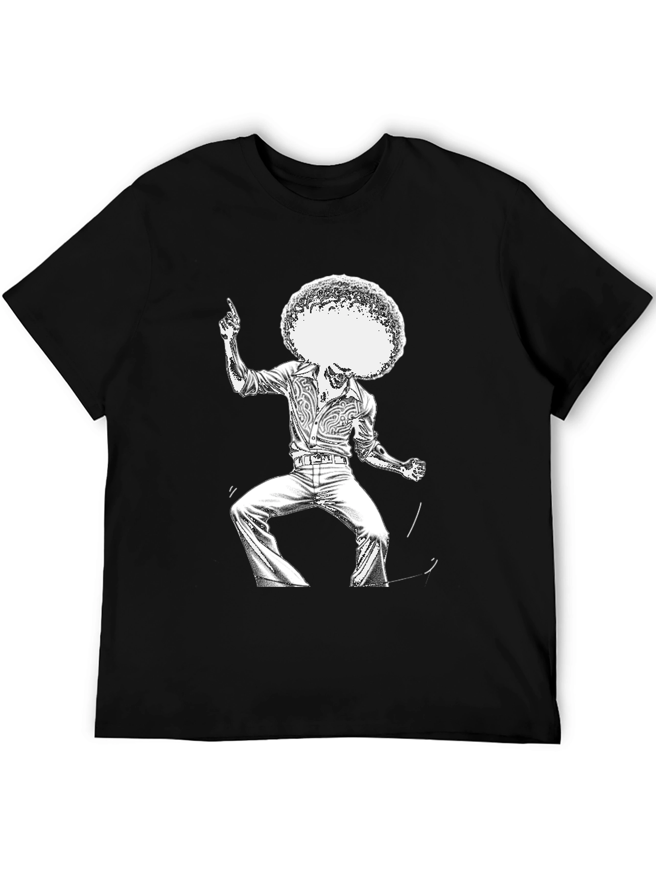 Retro Disco Dancer Black T-Shirt