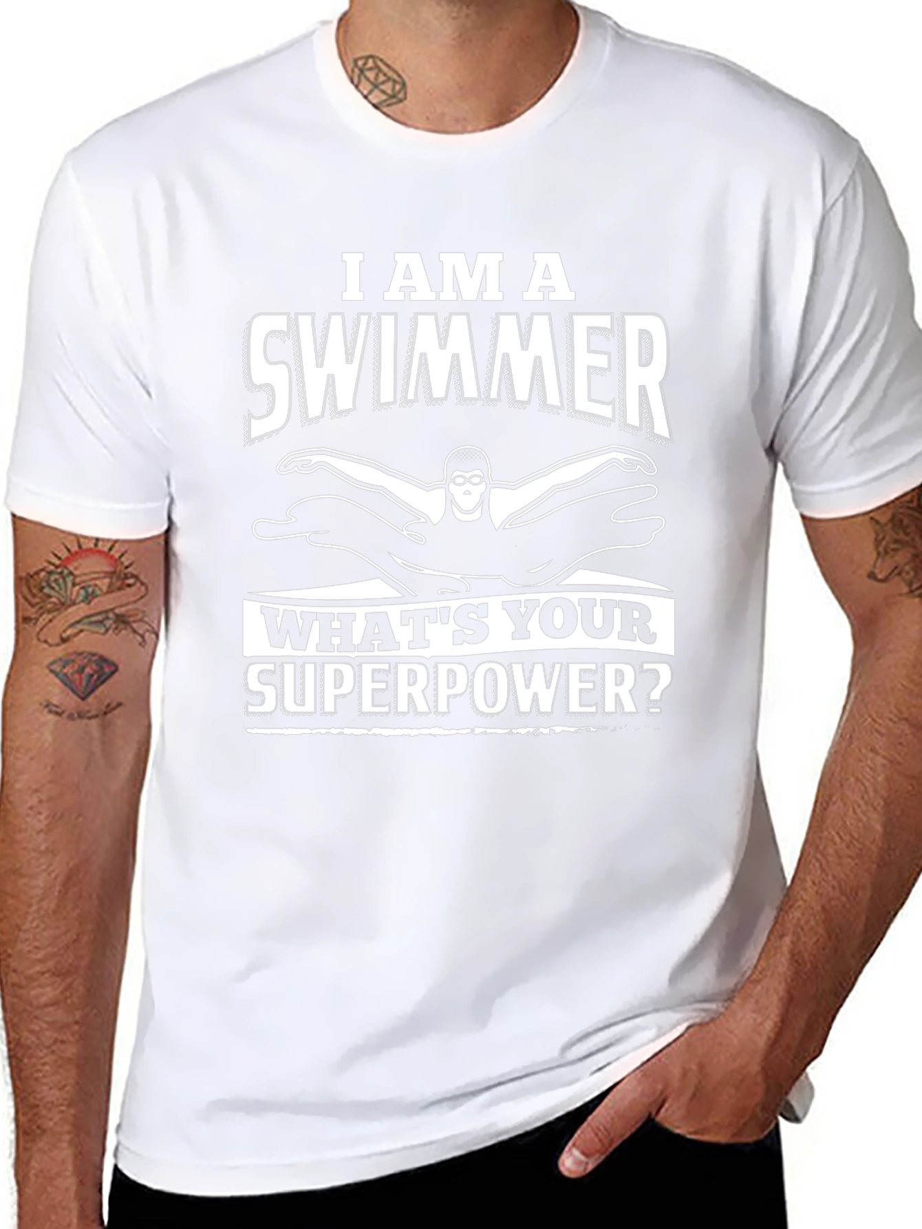 I Am A Swimmer Superpower T-Shirt