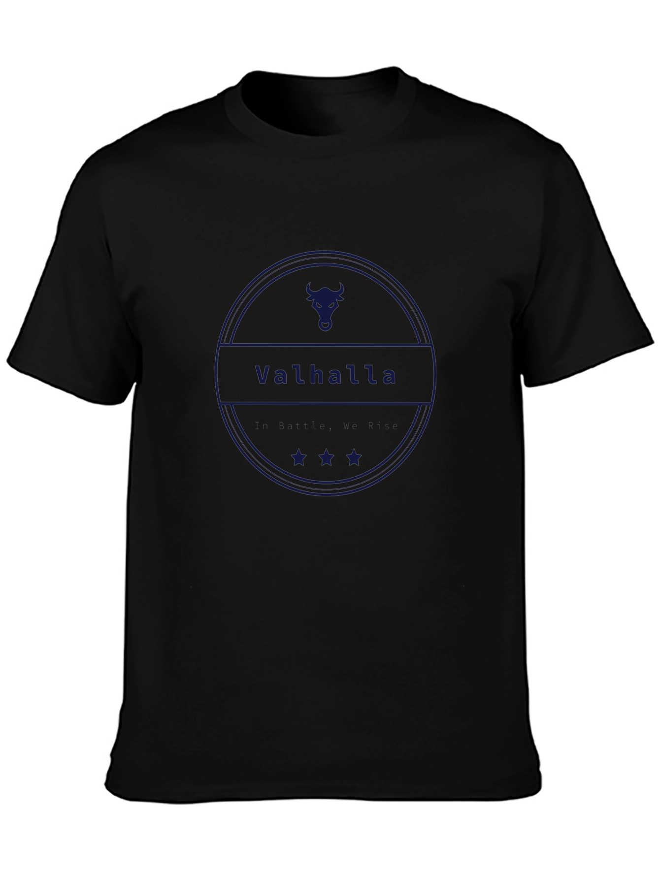 Valhalla Viking Graphic Tee - Black