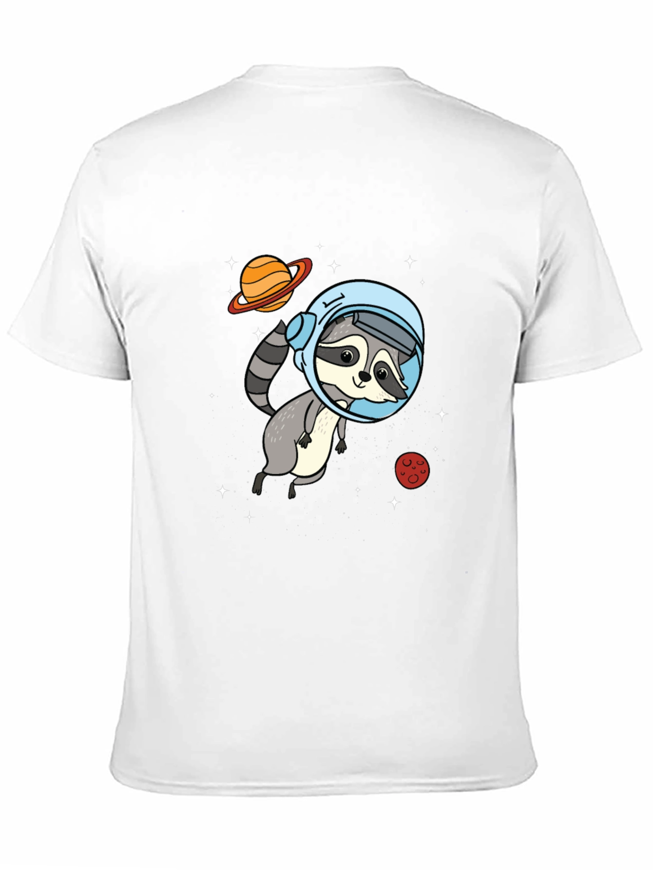 Astronaut Raccoon Graphic Tee - Space Adventure Style