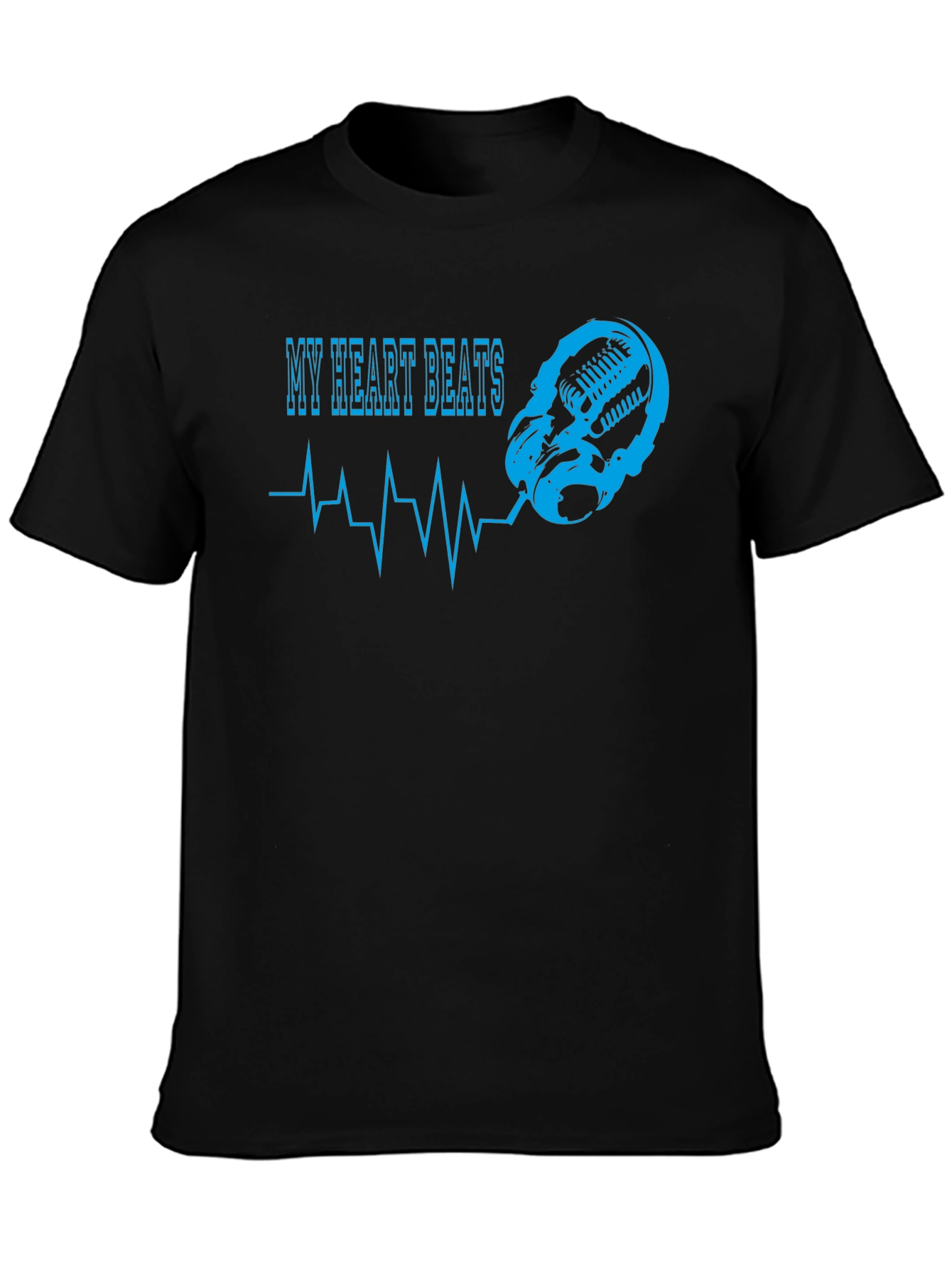 My Heart Beats Microphone T-Shirt