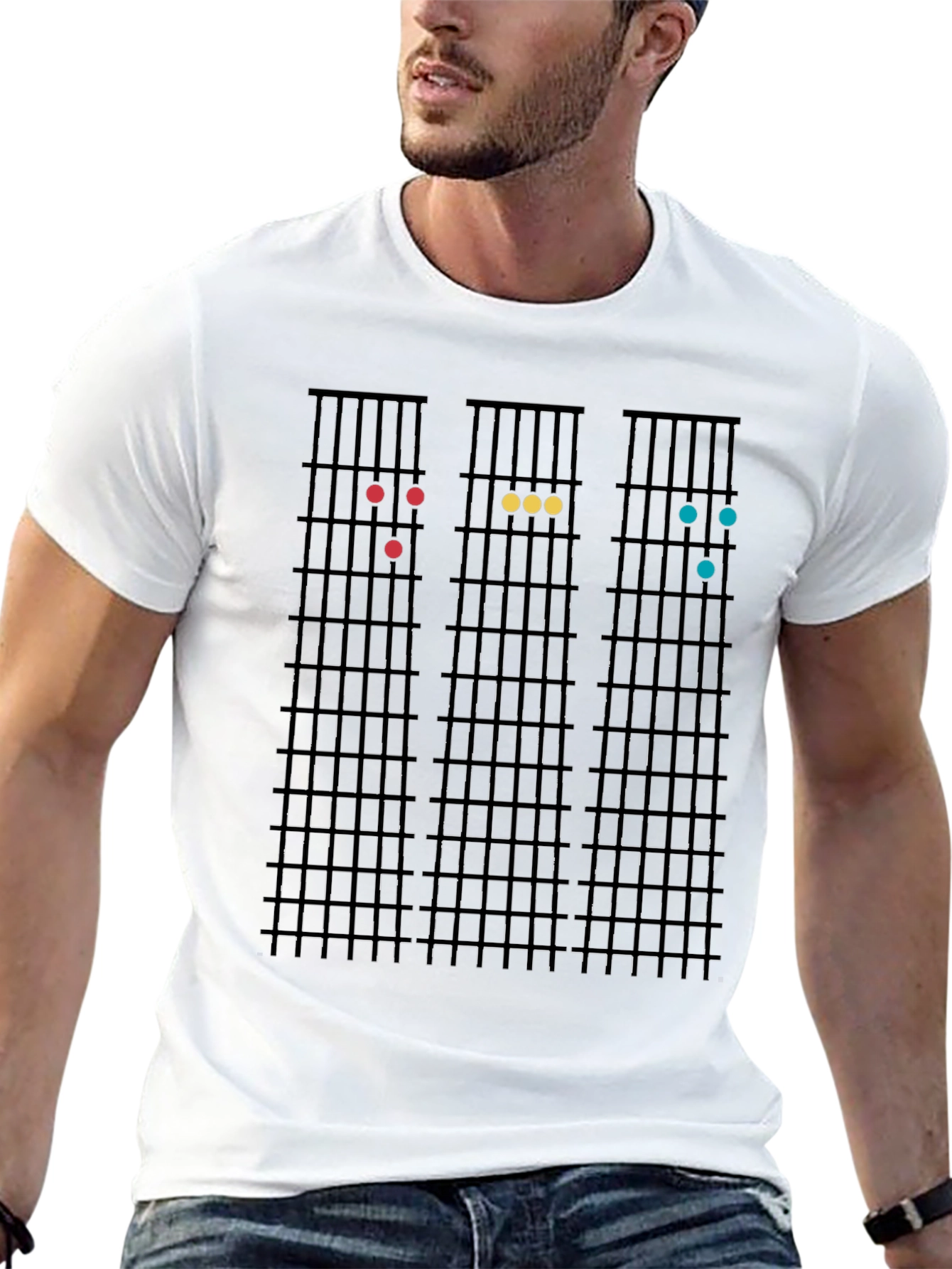 Guitar Chord Chart T-Shirt - Musical Style Tee