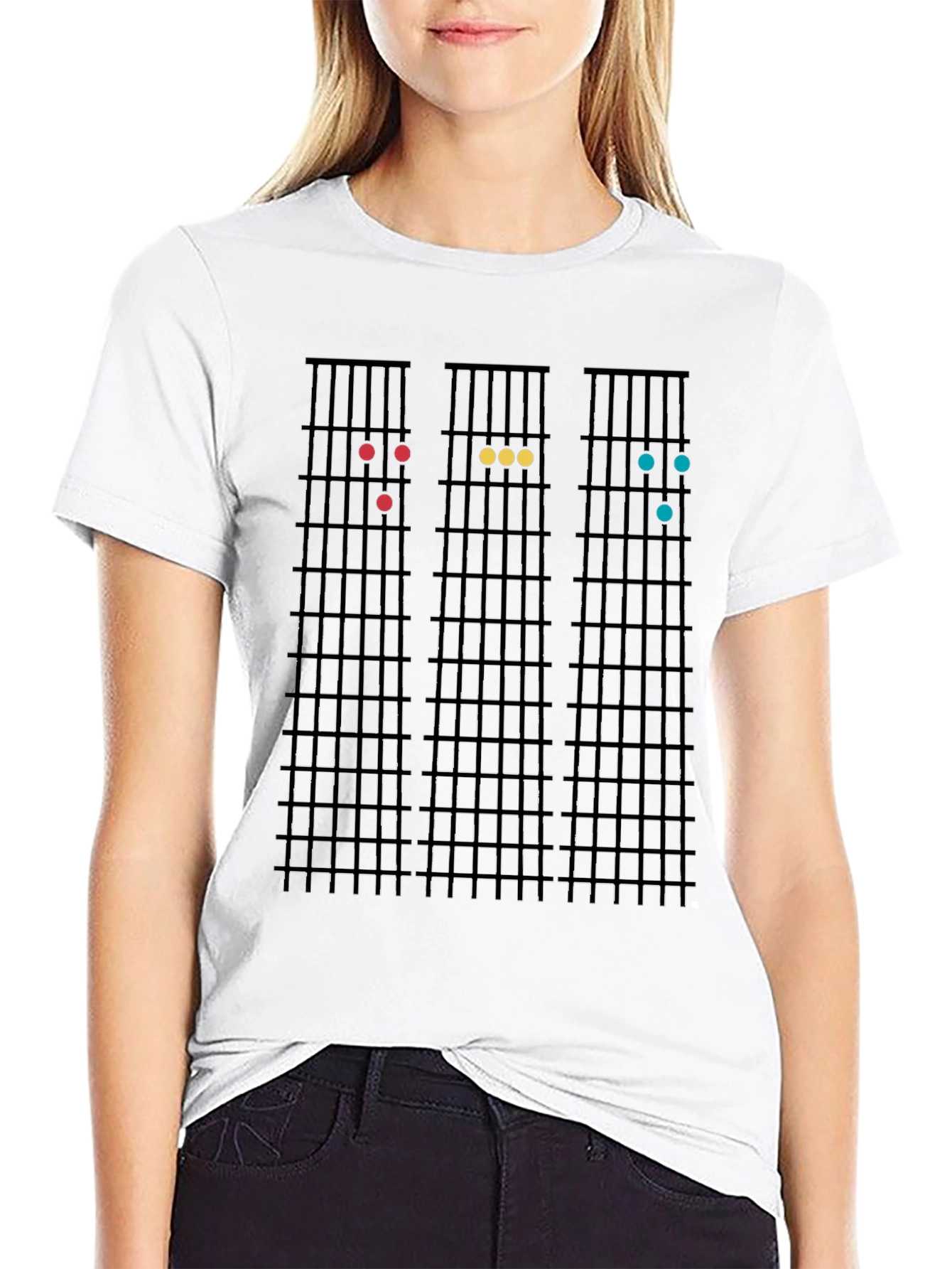 Guitar Chord Chart T-Shirt - Musical Style Tee