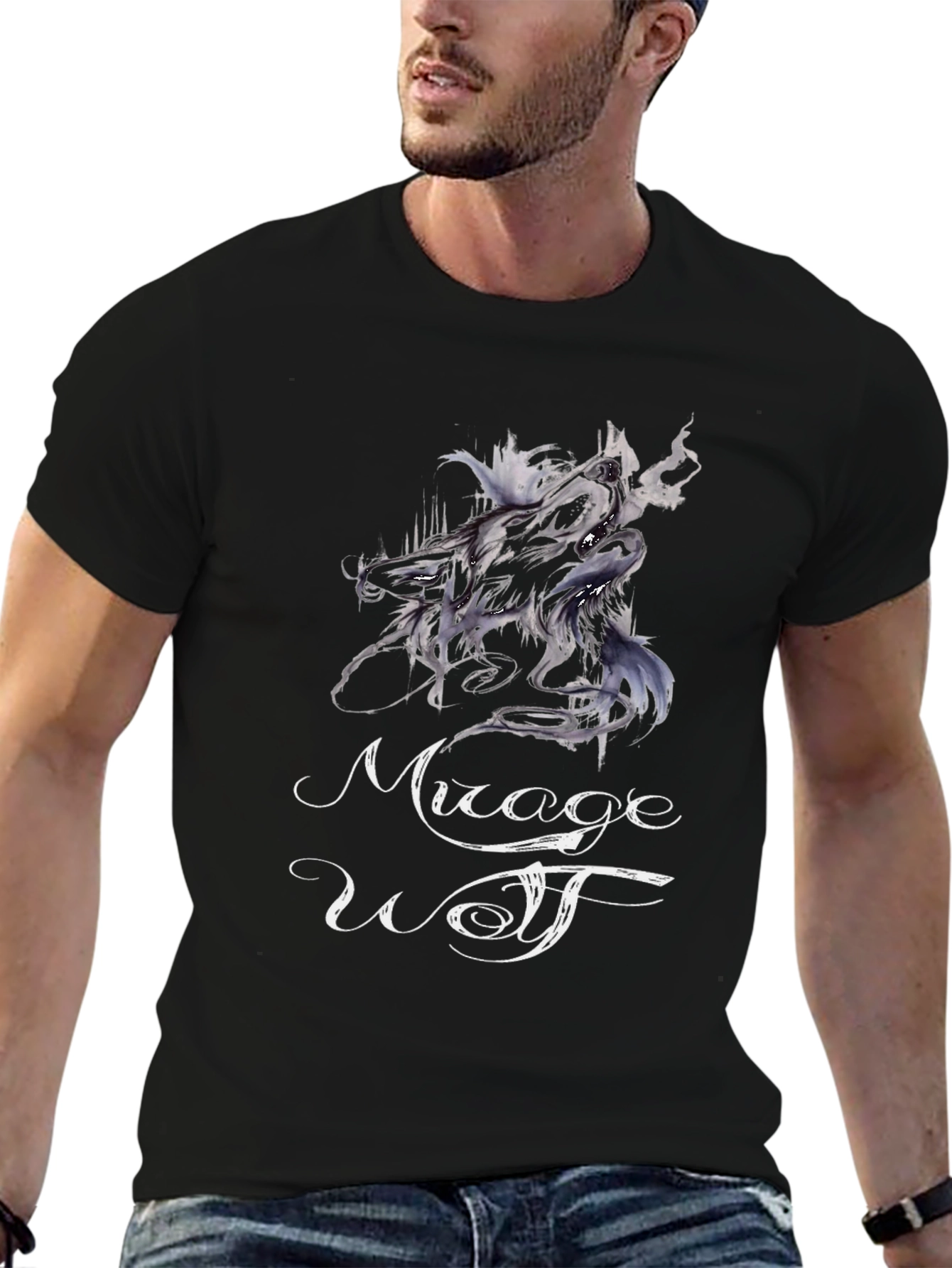 Mirage Wolf T-Shirt - Stylish Graphic Tee