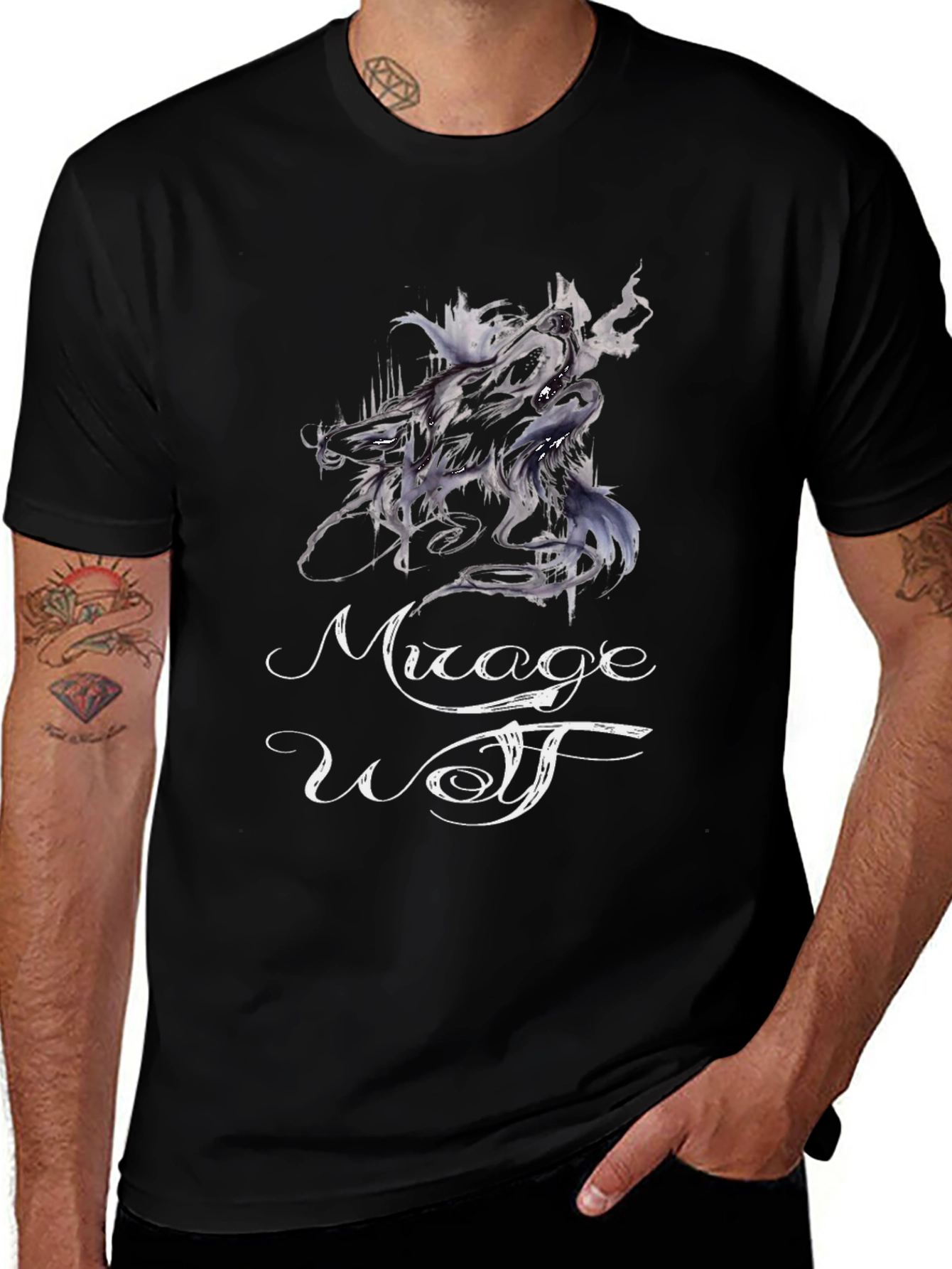 Mirage Wolf T-Shirt - Stylish Graphic Tee