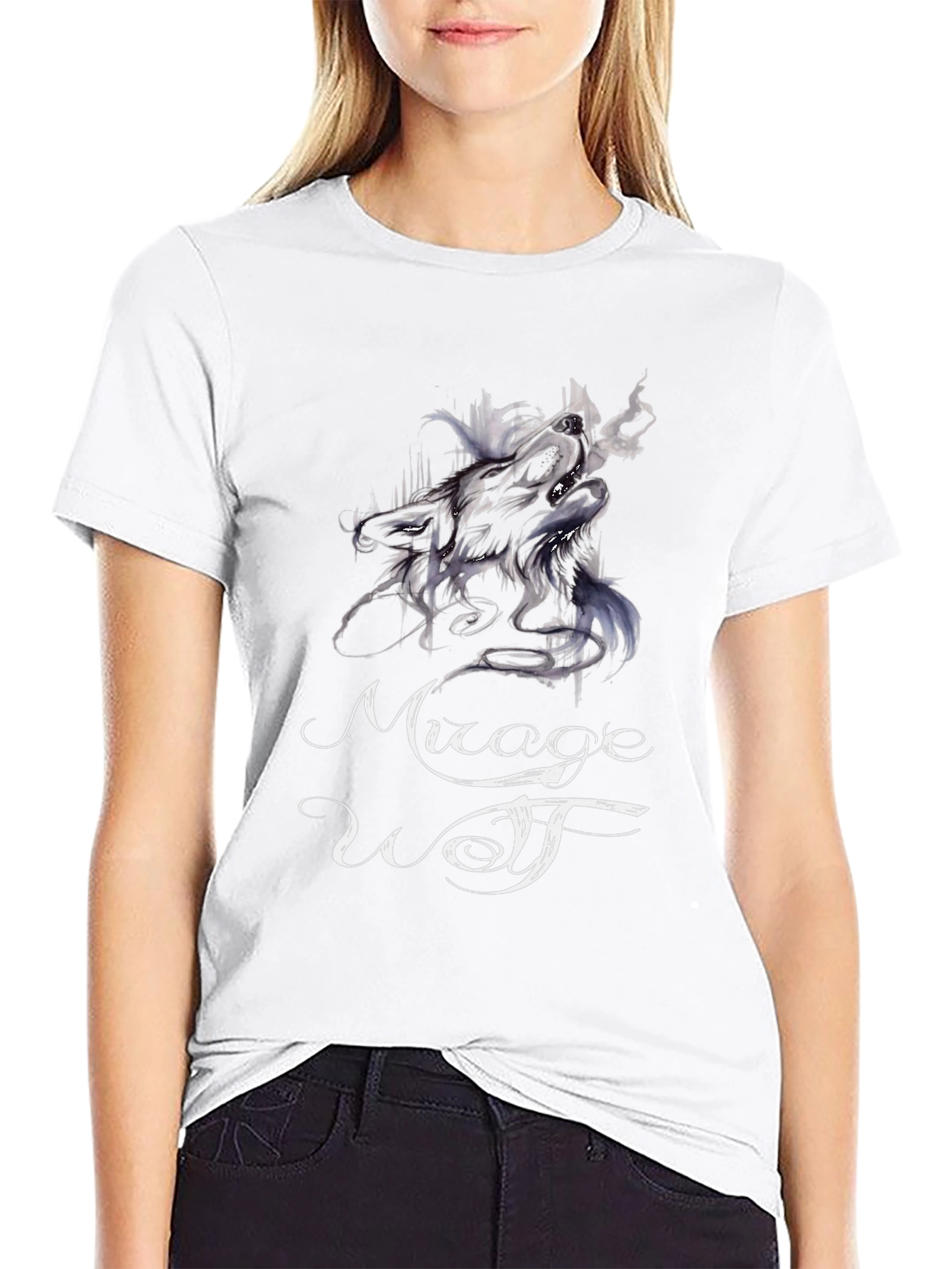Mirage Wolf T-Shirt - Stylish Graphic Tee