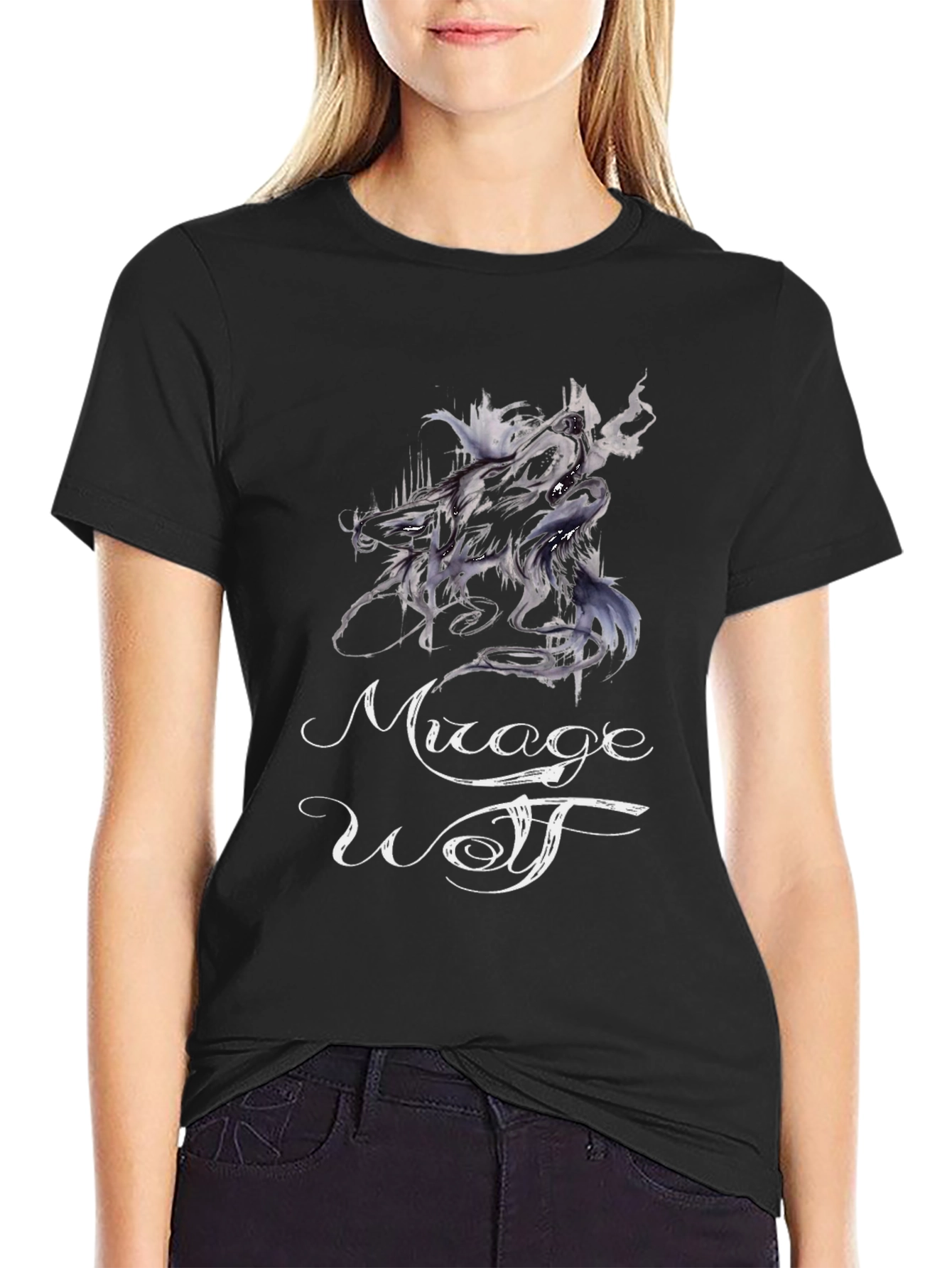 Mirage Wolf T-Shirt - Stylish Graphic Tee