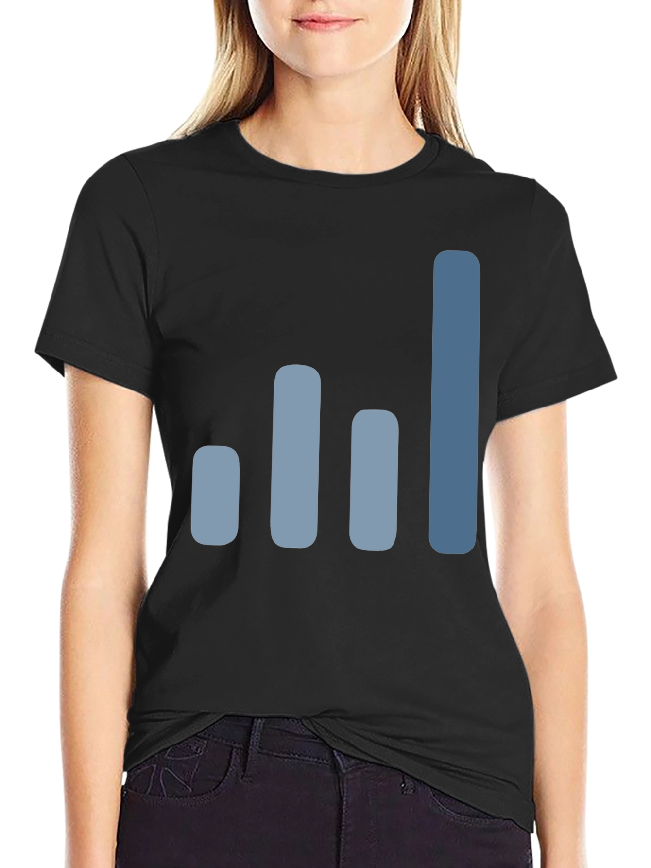 Signal Bars Graphic Print T-Shirt