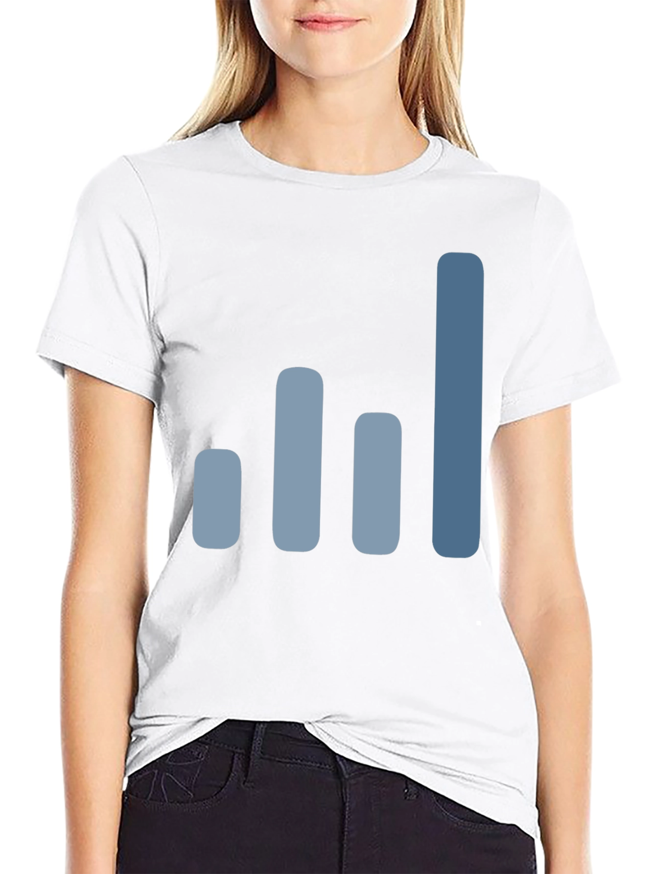 Signal Bars Graphic Print T-Shirt