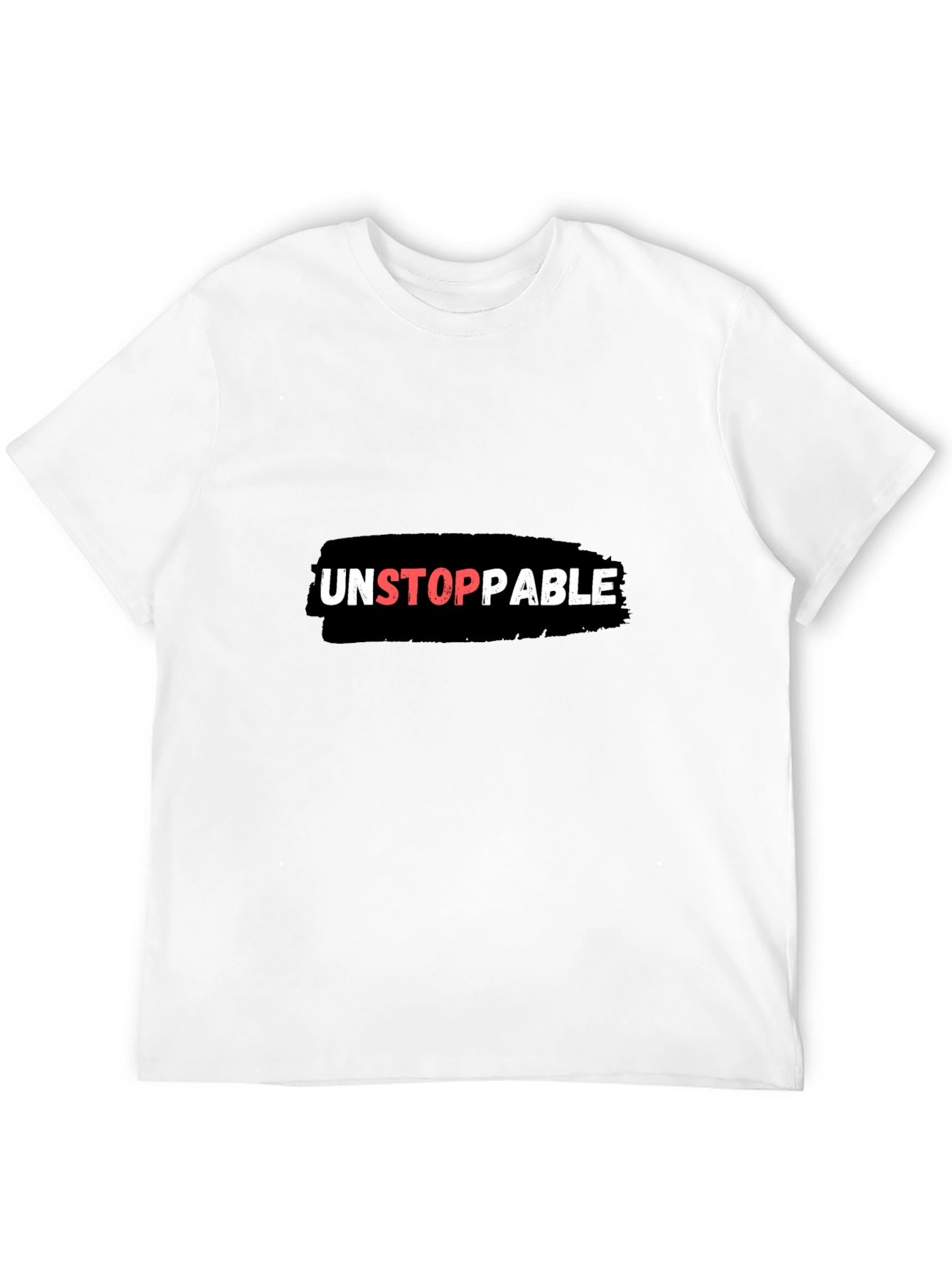 Unstoppable Graphic Tee - Black Cotton Blend