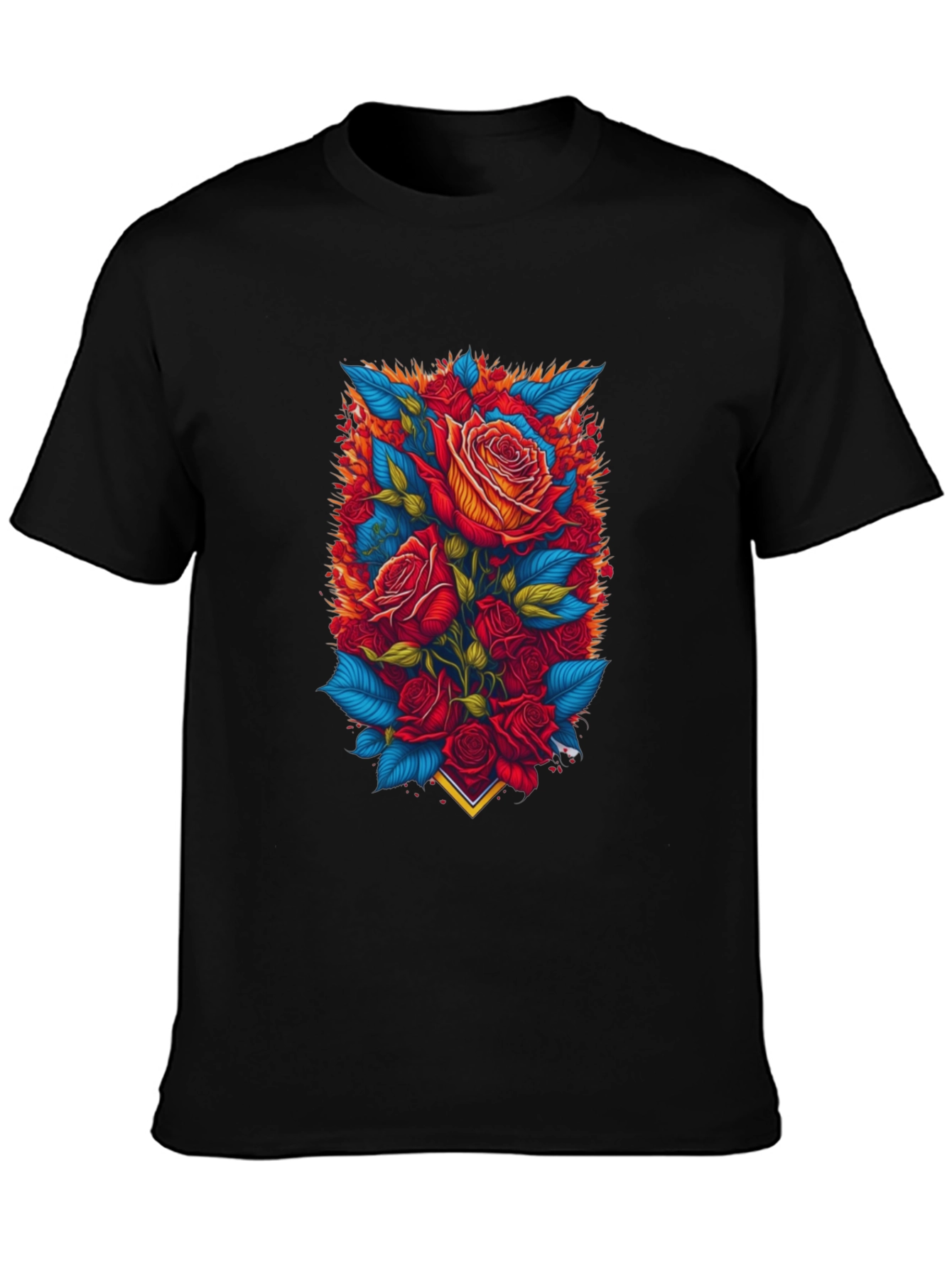 Floral Rose T-Shirt - Bold Graphic Print