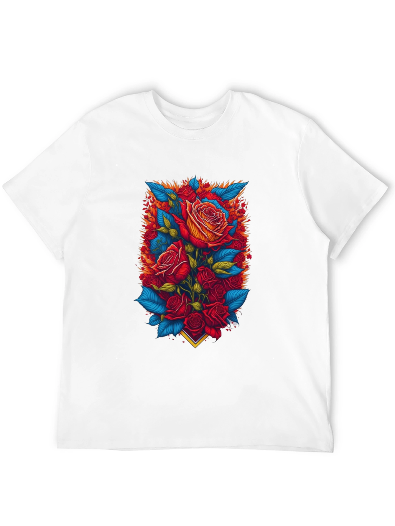 Floral Rose T-Shirt - Bold Graphic Print