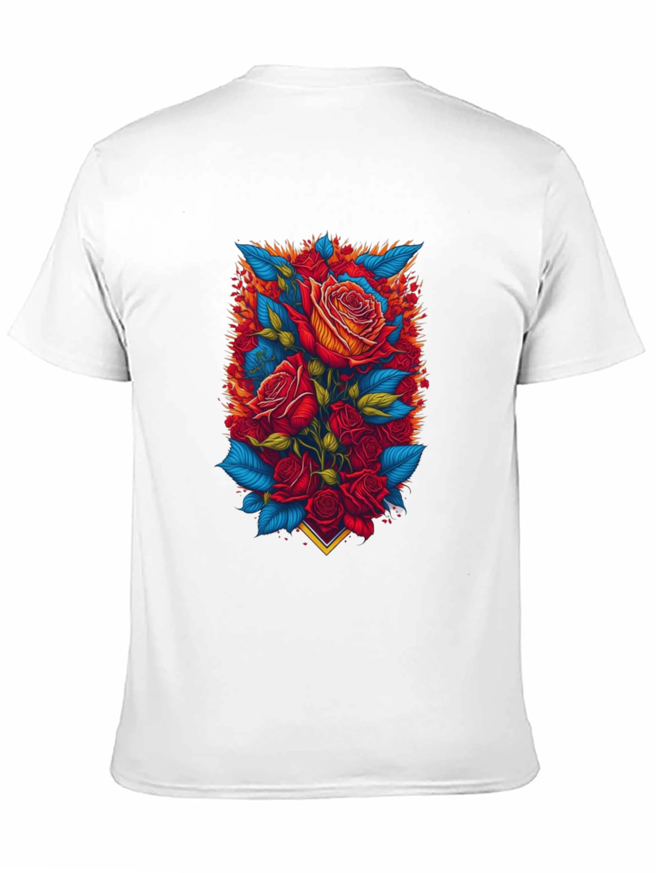 Floral Rose T-Shirt - Bold Graphic Print