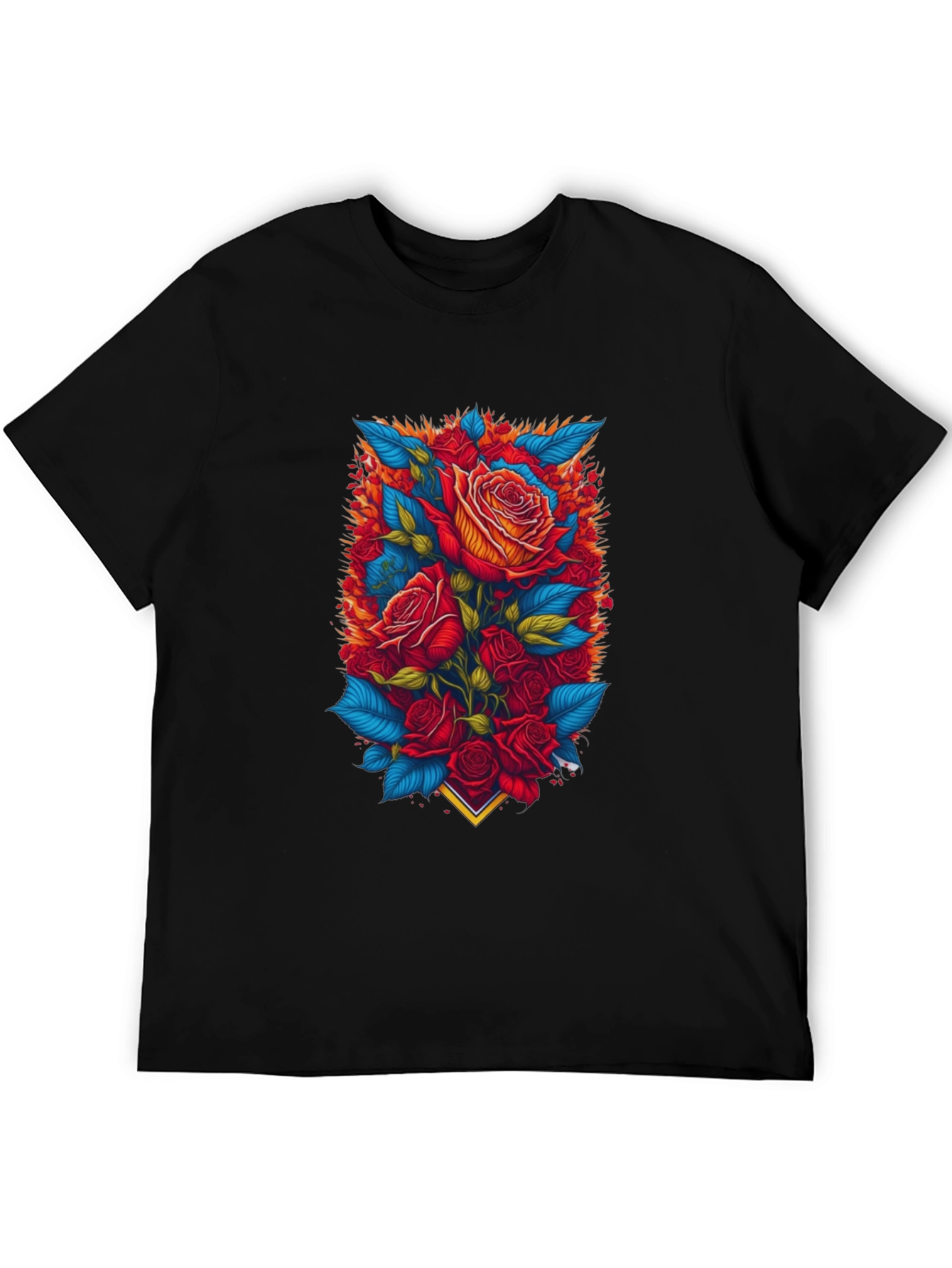Floral Rose T-Shirt - Bold Graphic Print